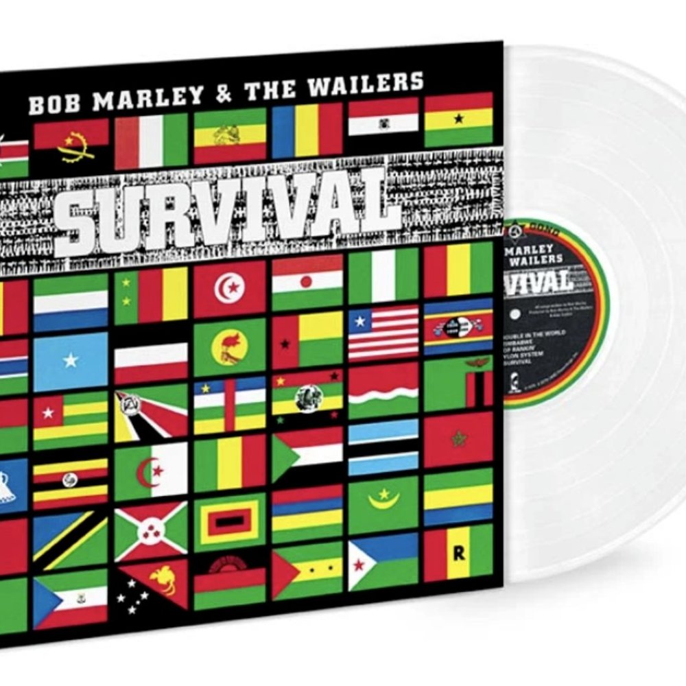 Bob Marley & The Wailers Survival LP ~ Ltd Ed 180g Clear Vinyl ~ New/Sealed!